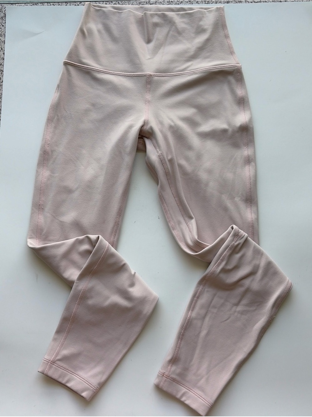 Lululemon High-Waist Light Blush Leggings pink sz 4
